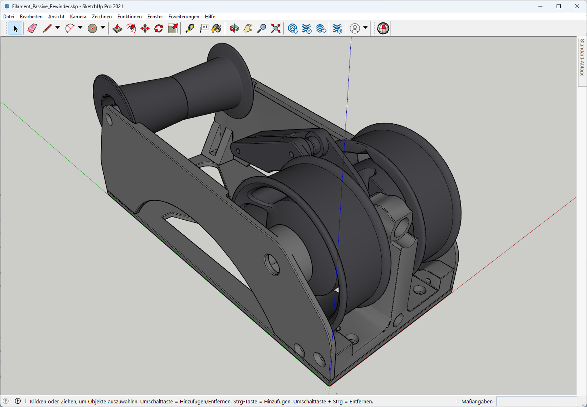 Filament Passive Rewinder montiert