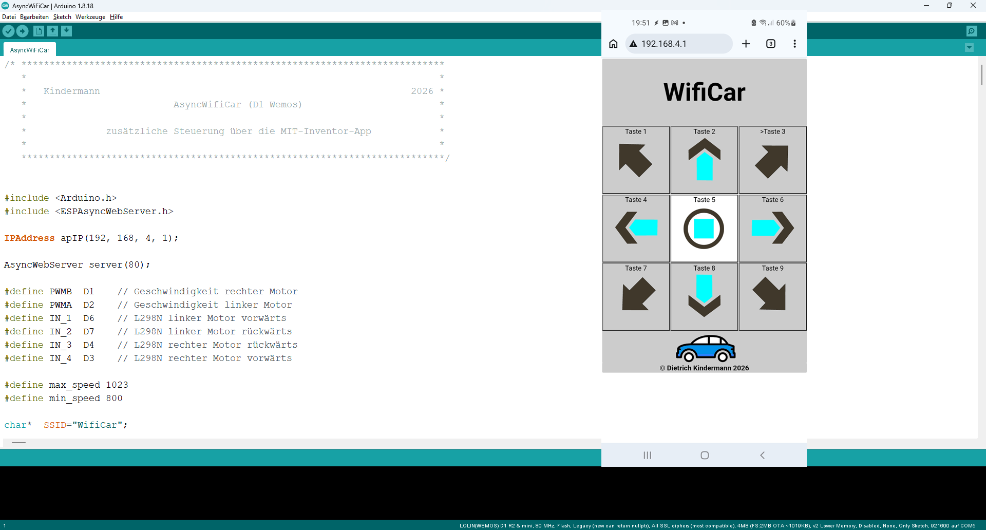 AsyncWifiCar Appversion