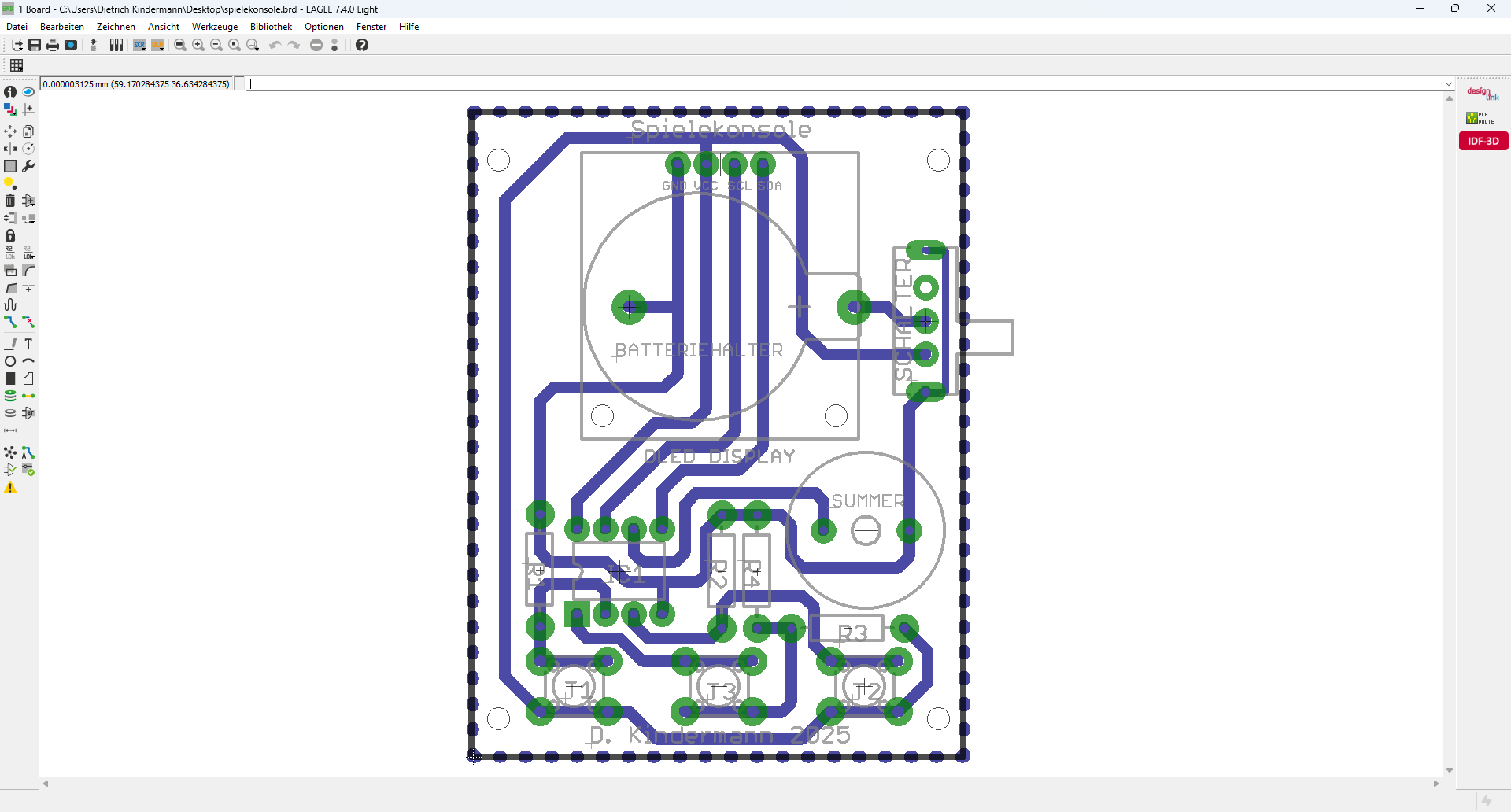 Layout Spielekonsole