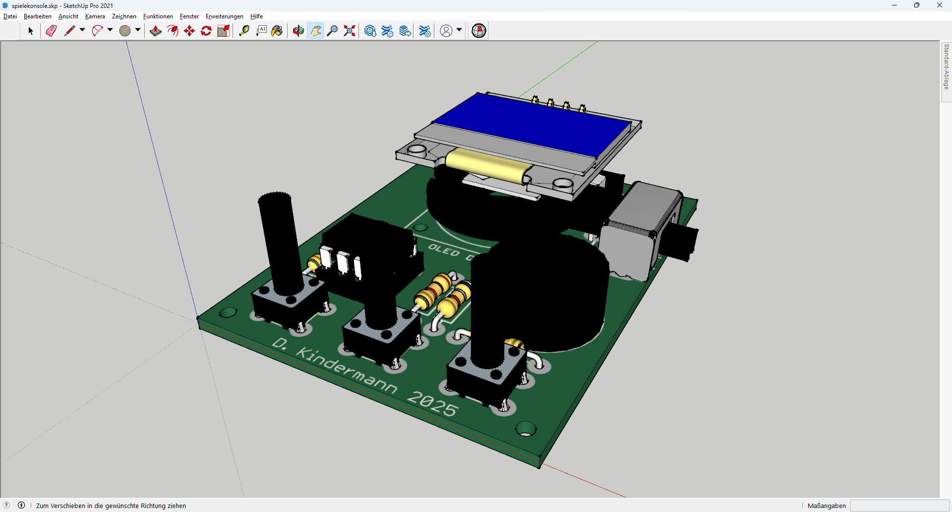 Spielkonsole in Sketchup