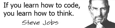 If you learn how to code, you learn how to think.