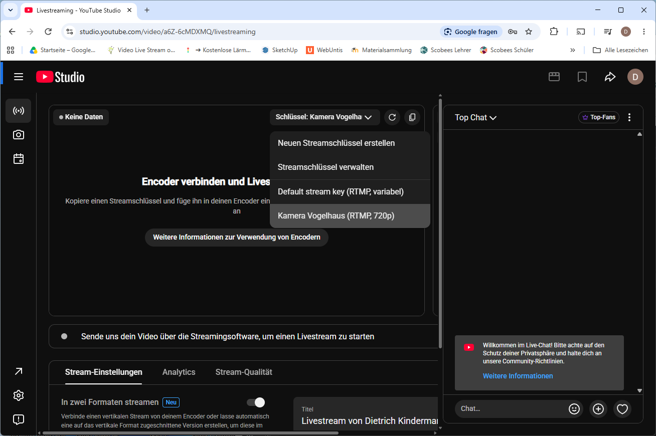 YouTube Livestream erstellen 3